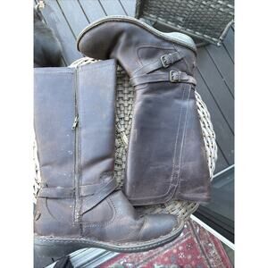 UGG Rosen 1005450 Leather Riding Lined Winter Snow Boot Side Zip Women’s 10 US